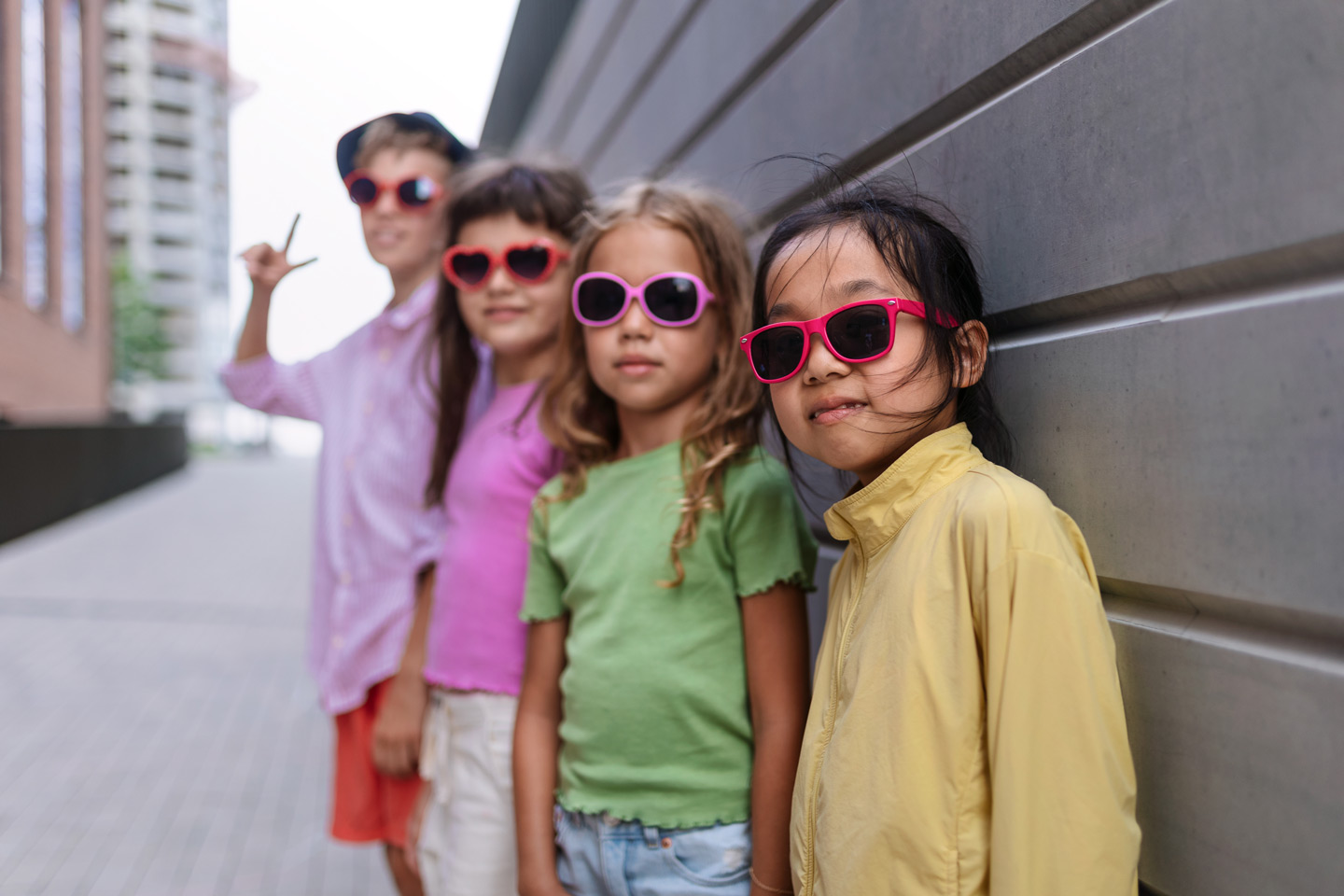 photo enfants lunettes soleil